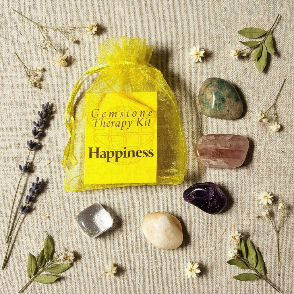 Happiness Gemstone Set, 5 Stones, alternate view