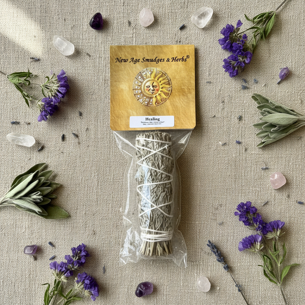 Healing Mountain Sage Cedar Copal Smudge Stick, 4", alternate view