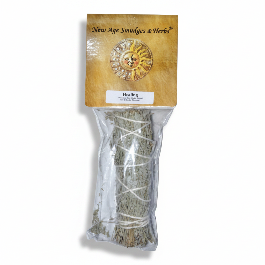 Healing Mountain Sage Cedar Copal Smudge Stick, 4"