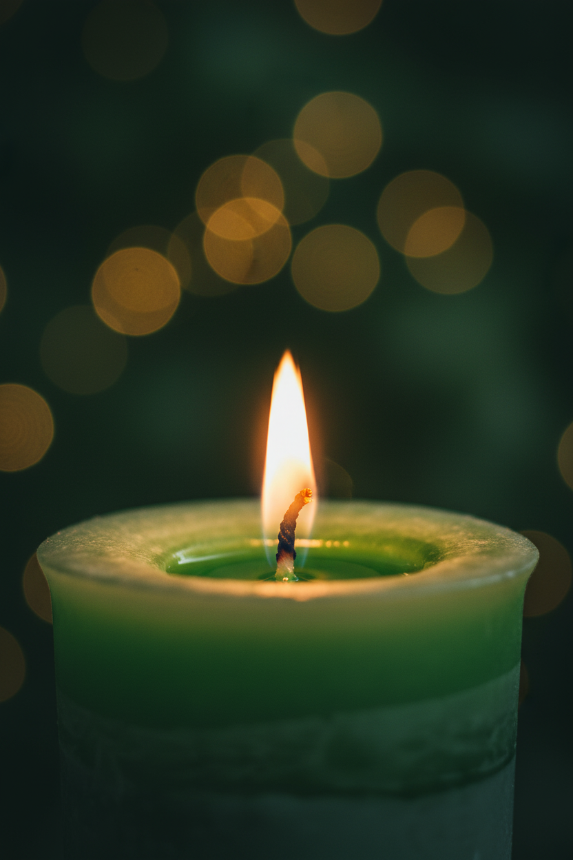 Heart Chakra Votive — Macro