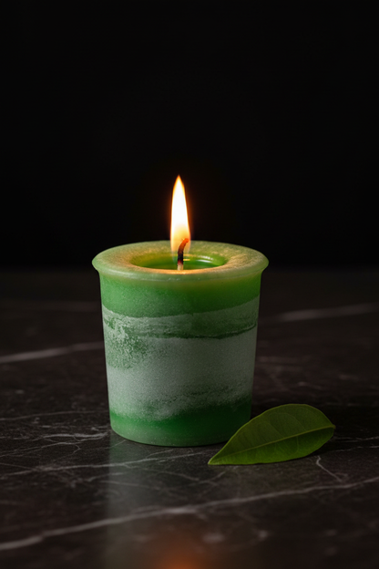 Heart Chakra Votive — Marble