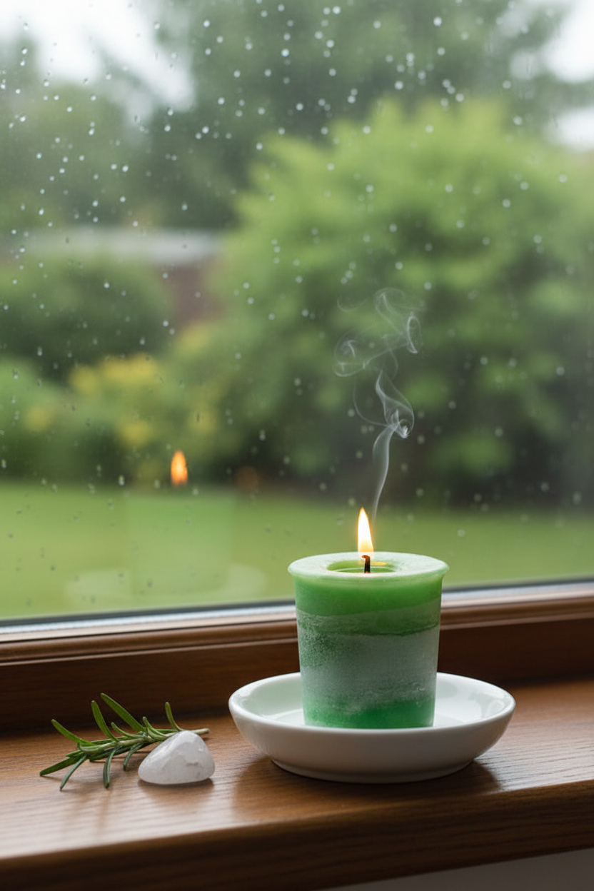 Heart Chakra Votive — Windowsill