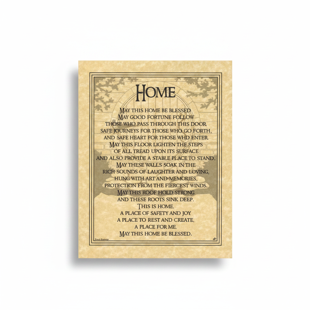 Home Blessing Poster