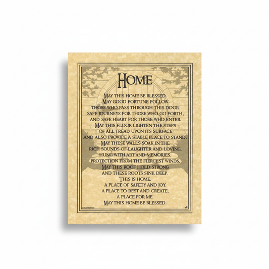 Home Blessing Poster