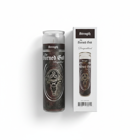 Horned God Dragonblood Jar Candle, 90 hr