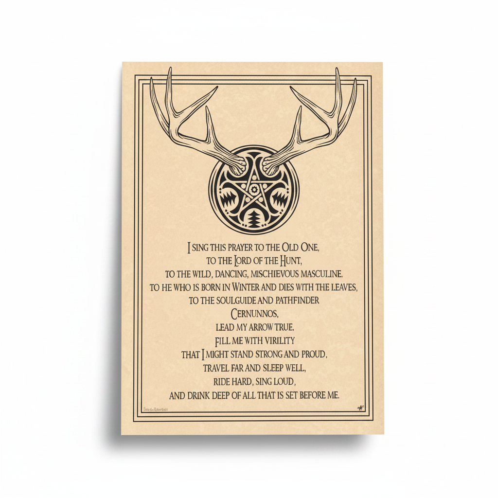 Horned Lord Poster by AzureGreen, 8.5 x 11 Inches