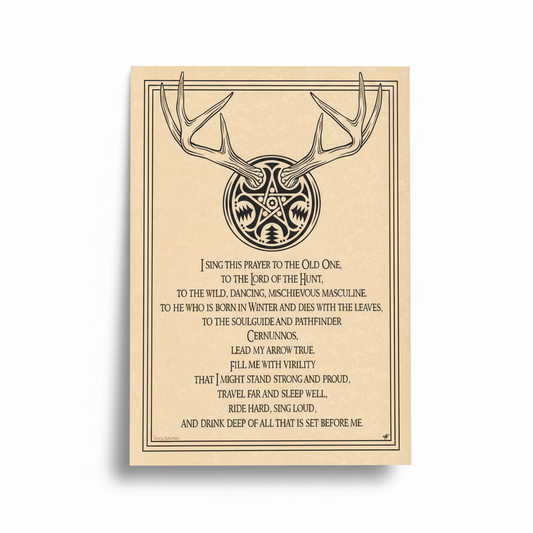 Horned Lord Poster by AzureGreen, 8.5 x 11 Inches