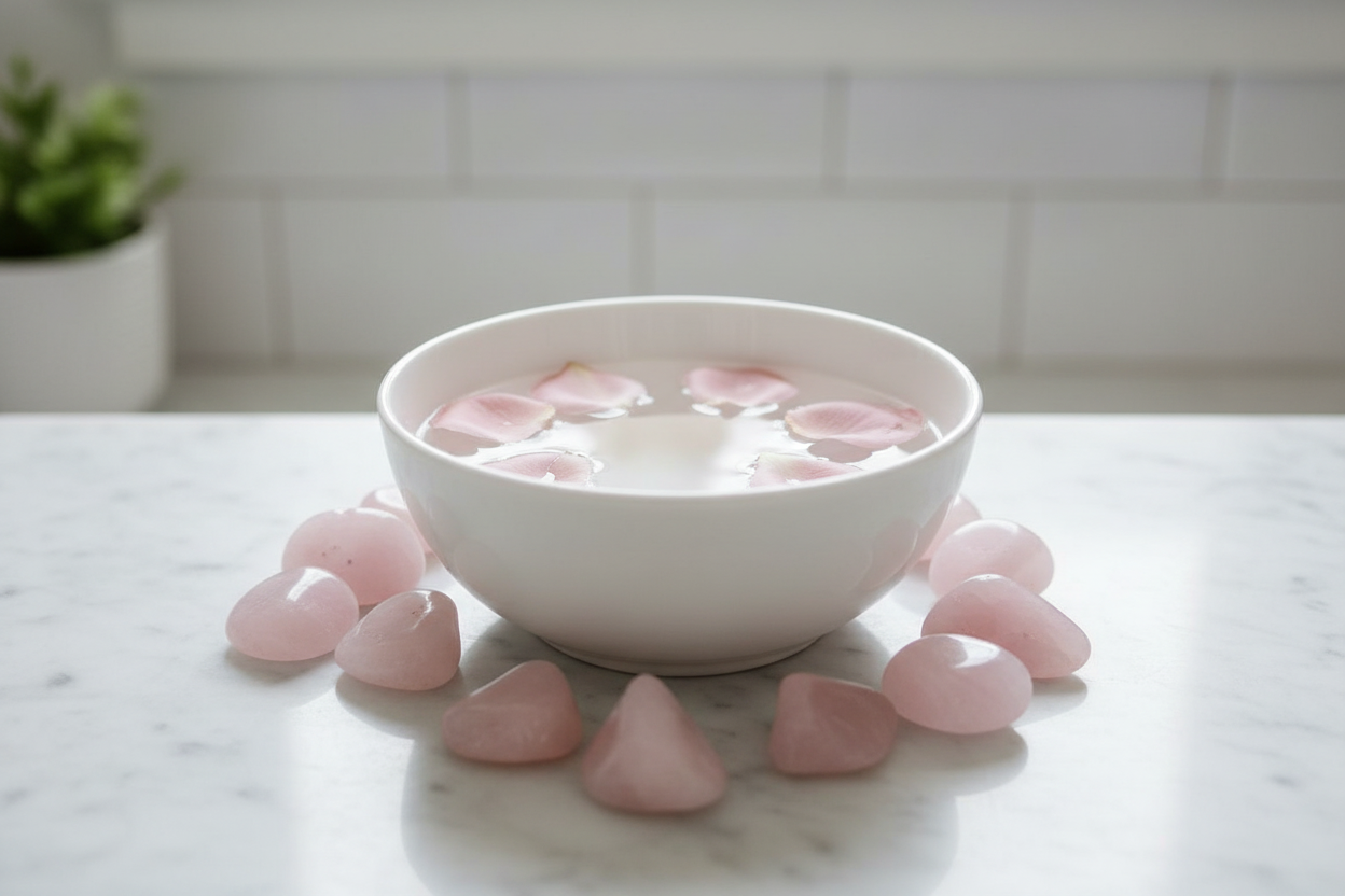 Rose Quartz Tumbled Stones, 1 lb