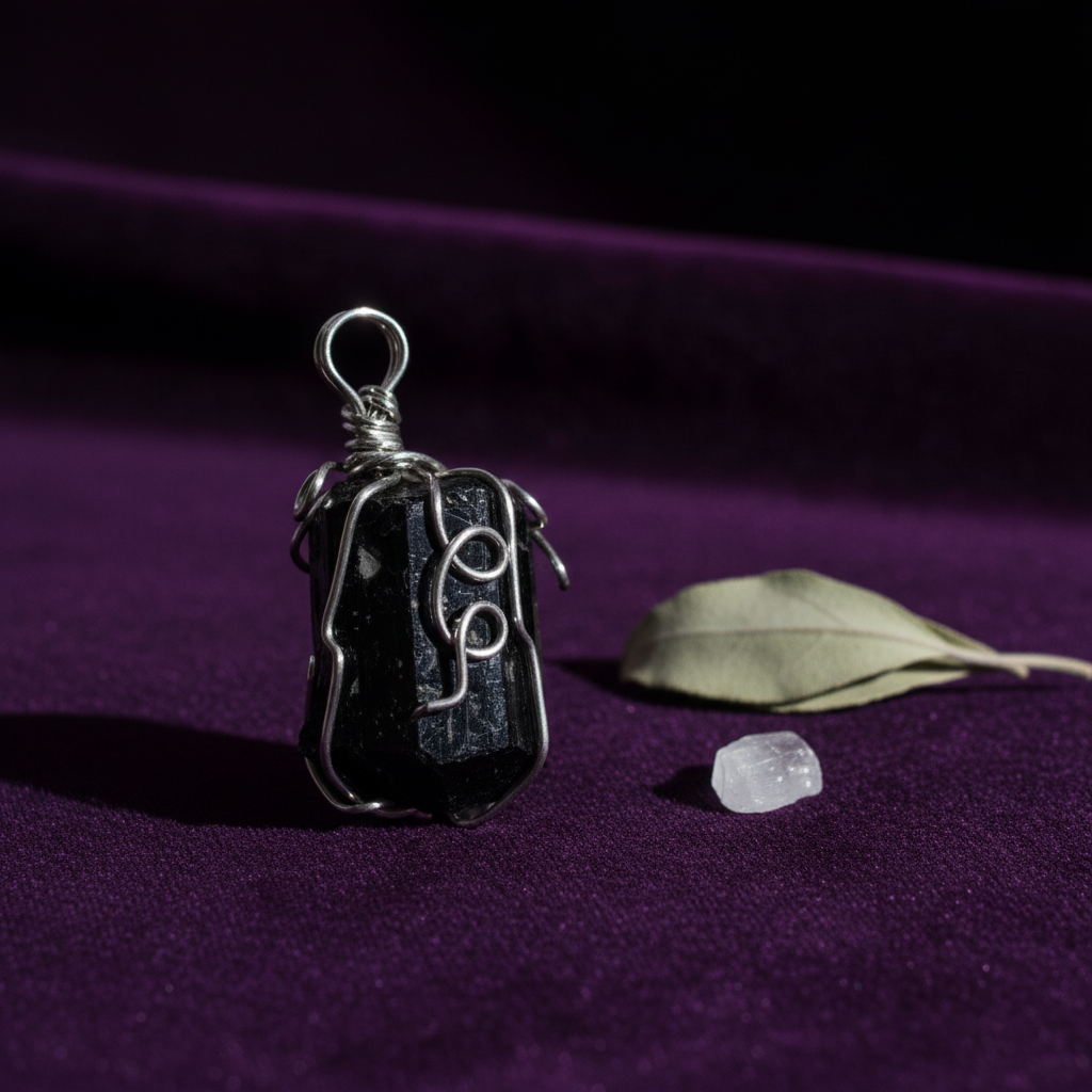 Black Tourmaline wire wrapped