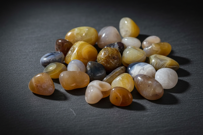Agate Natural Tumbled Stones, 1 lb