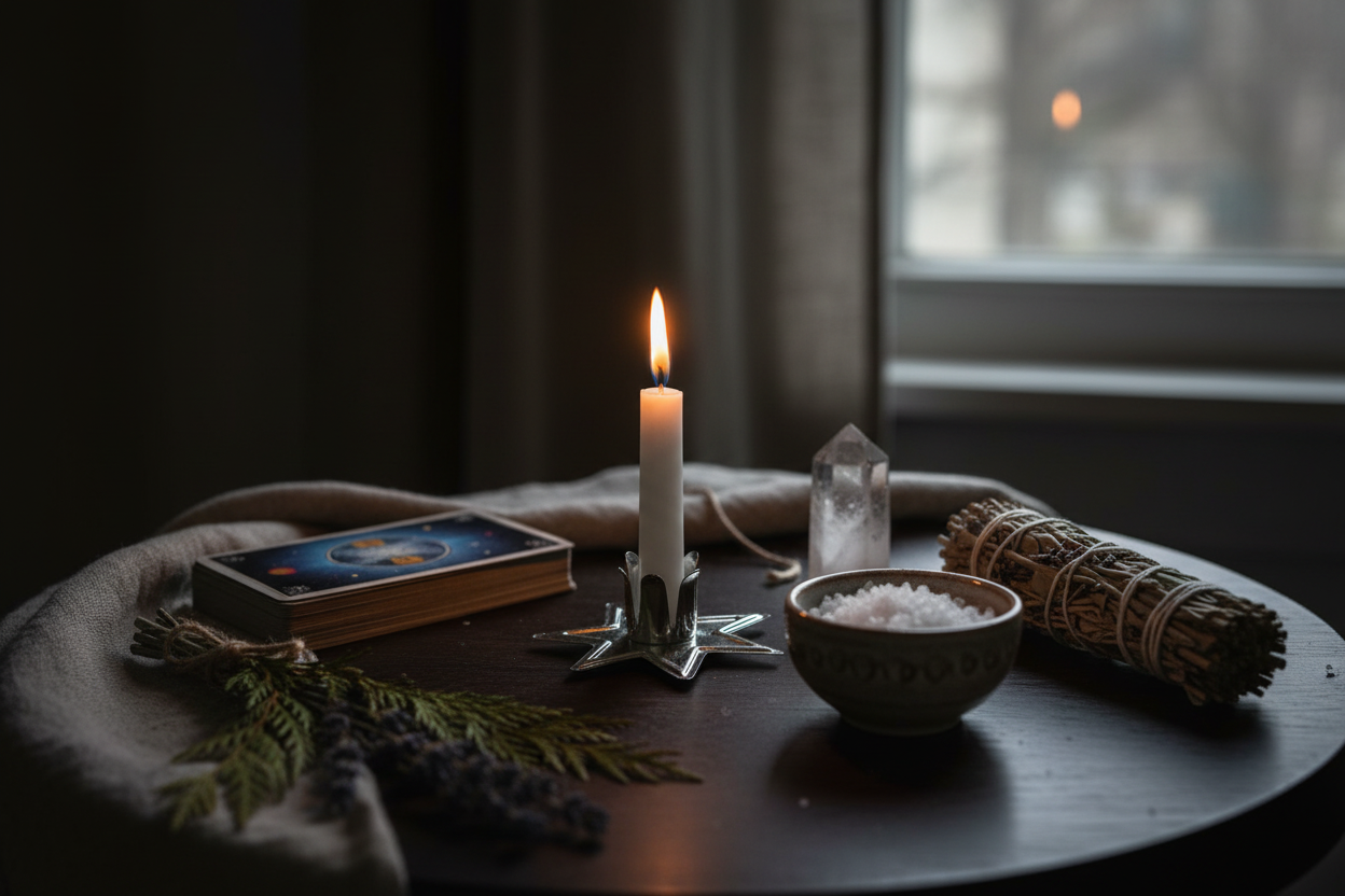 Silver Fairy Star Chime candle holder