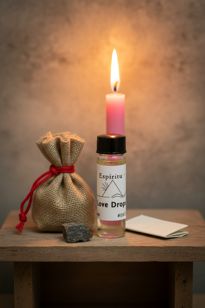 Love Drops Oil 2 Dram - Altar Shelf with Mojo Bag