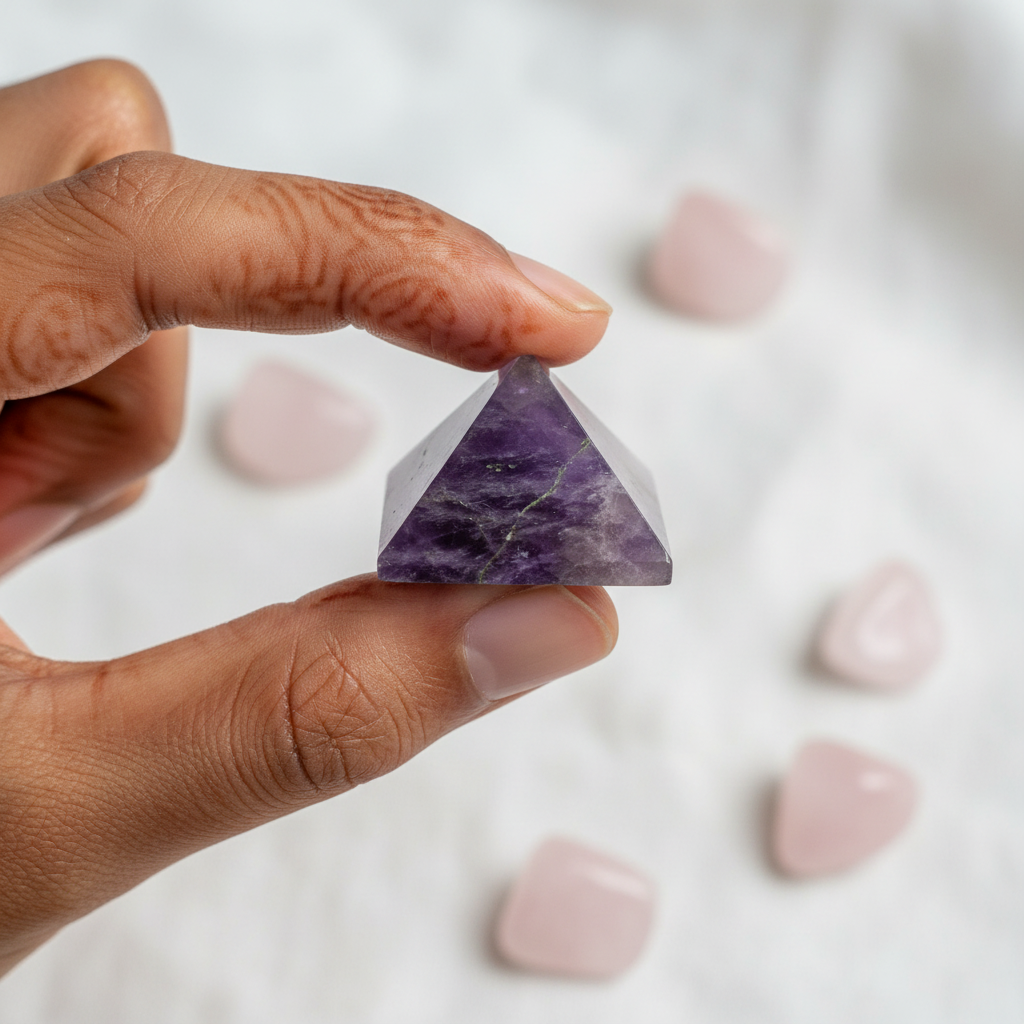 Amethyst Pyramid, 25-30mm