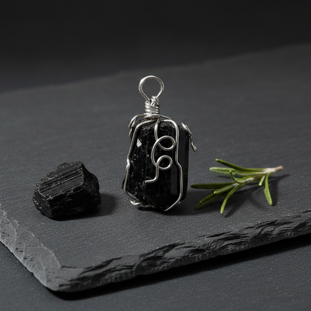 Black Tourmaline wire wrapped