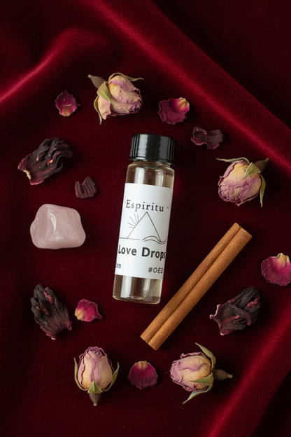 Love Drops Oil 2 Dram - Red Velvet Flat Lay