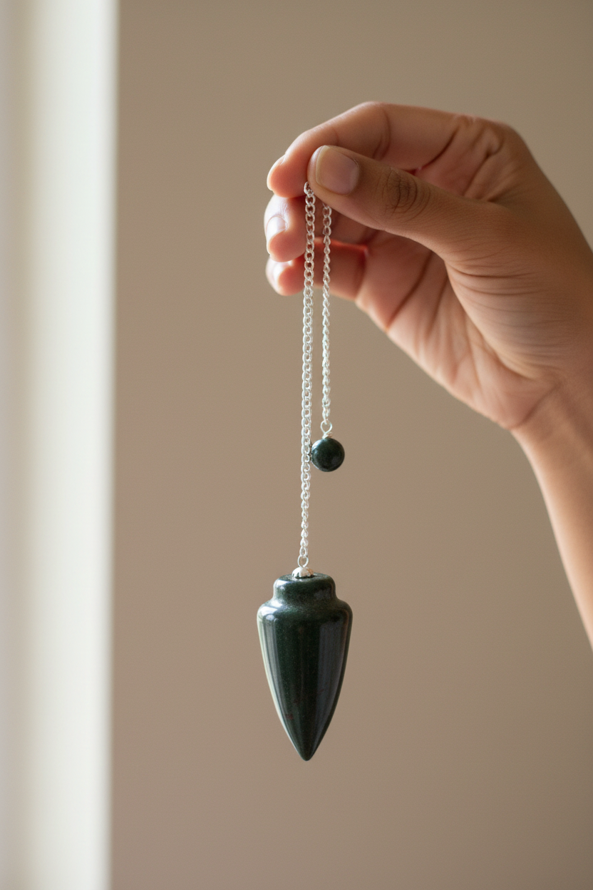 Bloodstone pendulum
