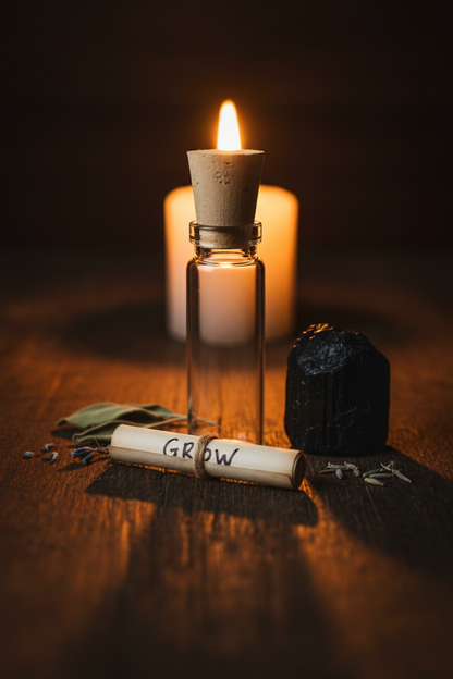Glass Vial with Cork, 4 Dram