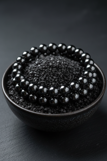 Hematite Bracelet, Man-Made, 8mm