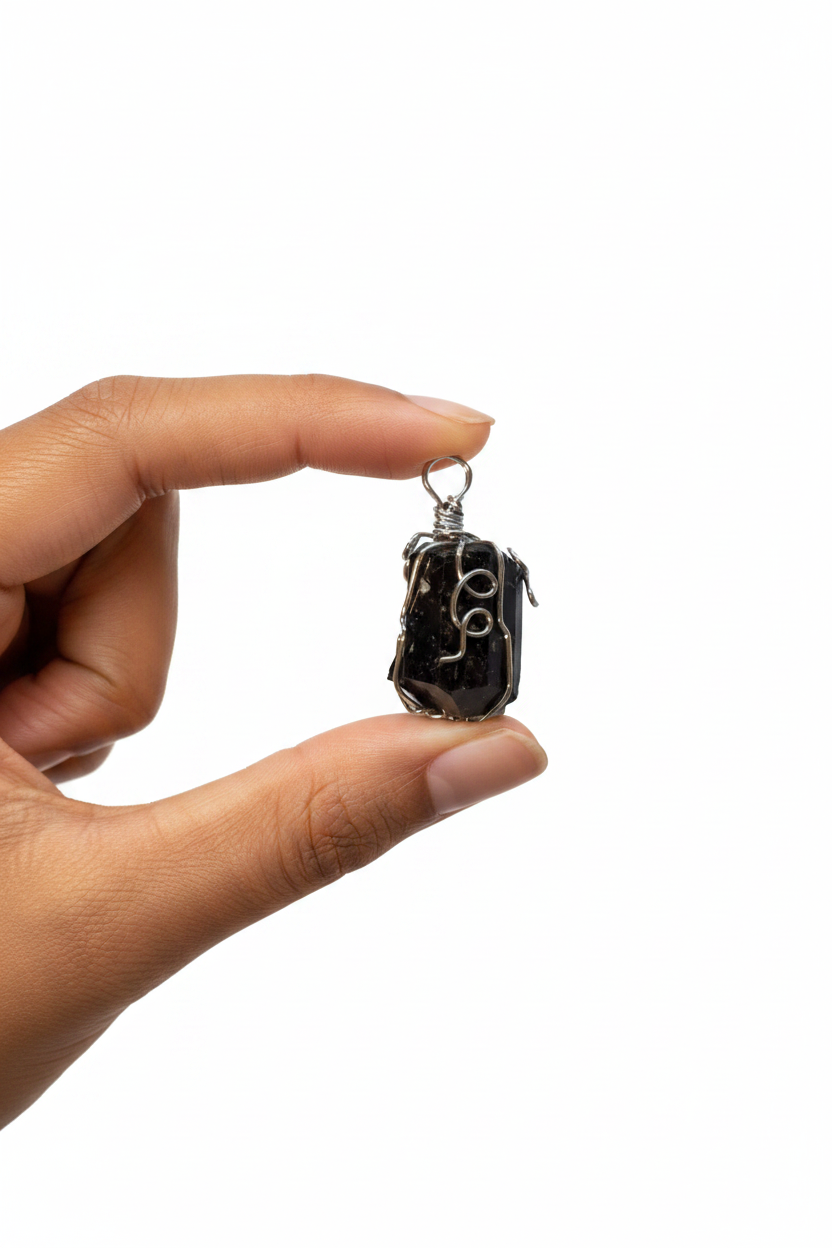 Black Tourmaline wire wrapped