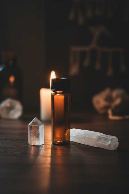 Round Amber Glass Bottle, 2 Dram