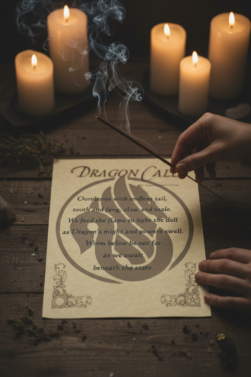 Dragon Call Poster, 8.5" x 11", alternate view