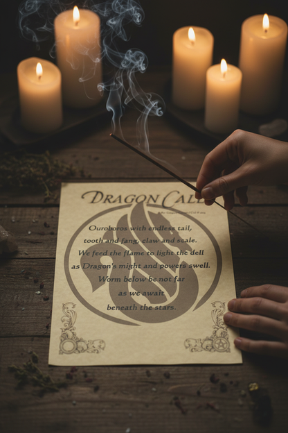 Dragon Call Poster, 8.5" x 11", alternate view