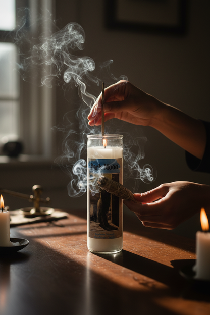 Dark Moon aromatic jar candle, alternate view