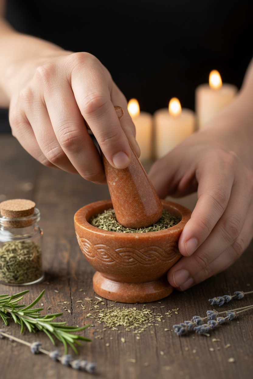Celtic Mortar and Pestle Set, 2 1/2 x 4 Inches, alternate view