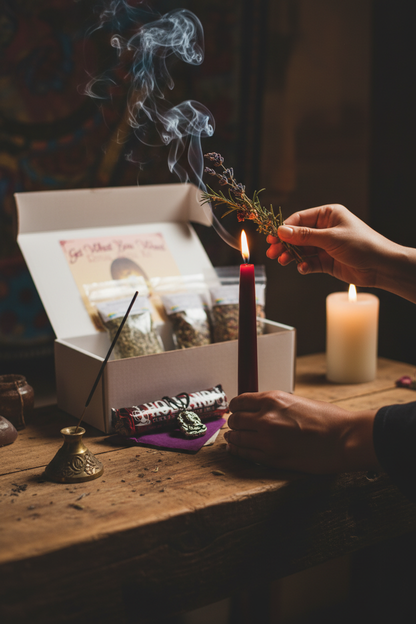 What You Want Boxed ritual kit, detail view
