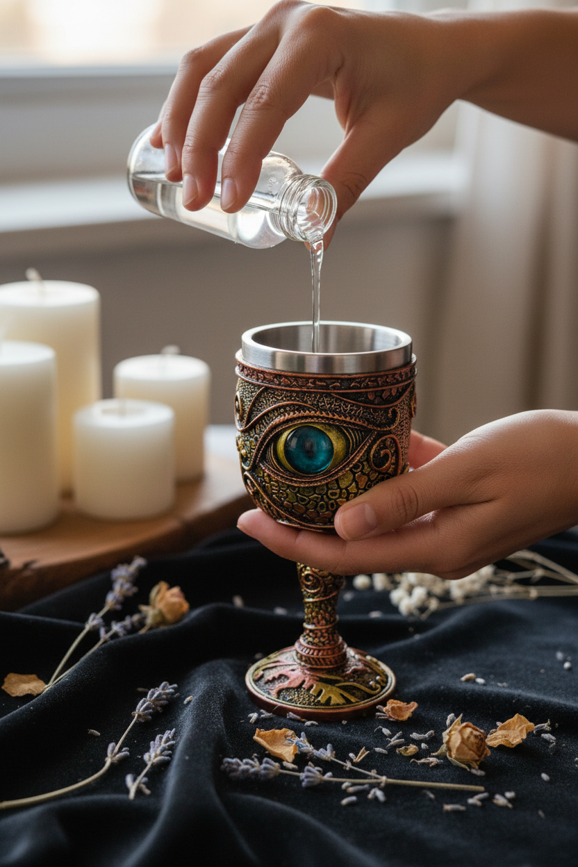 Eye of Dragon Chalice, 6.5 Inches, alternate view