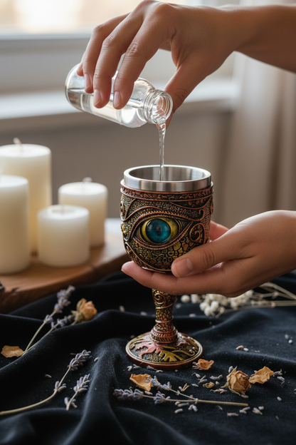 Eye of Dragon Chalice, 6.5 Inches, alternate view