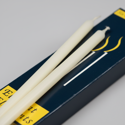 Ivory Chime Candle, Set of 6, 10", detail view