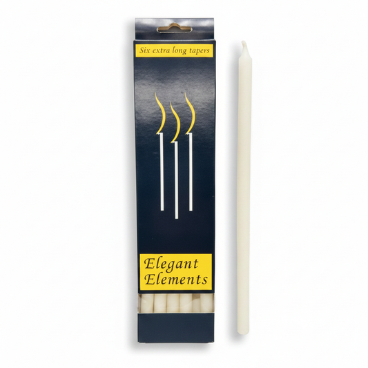 Ivory Chime Candle, Set of 6, 10"