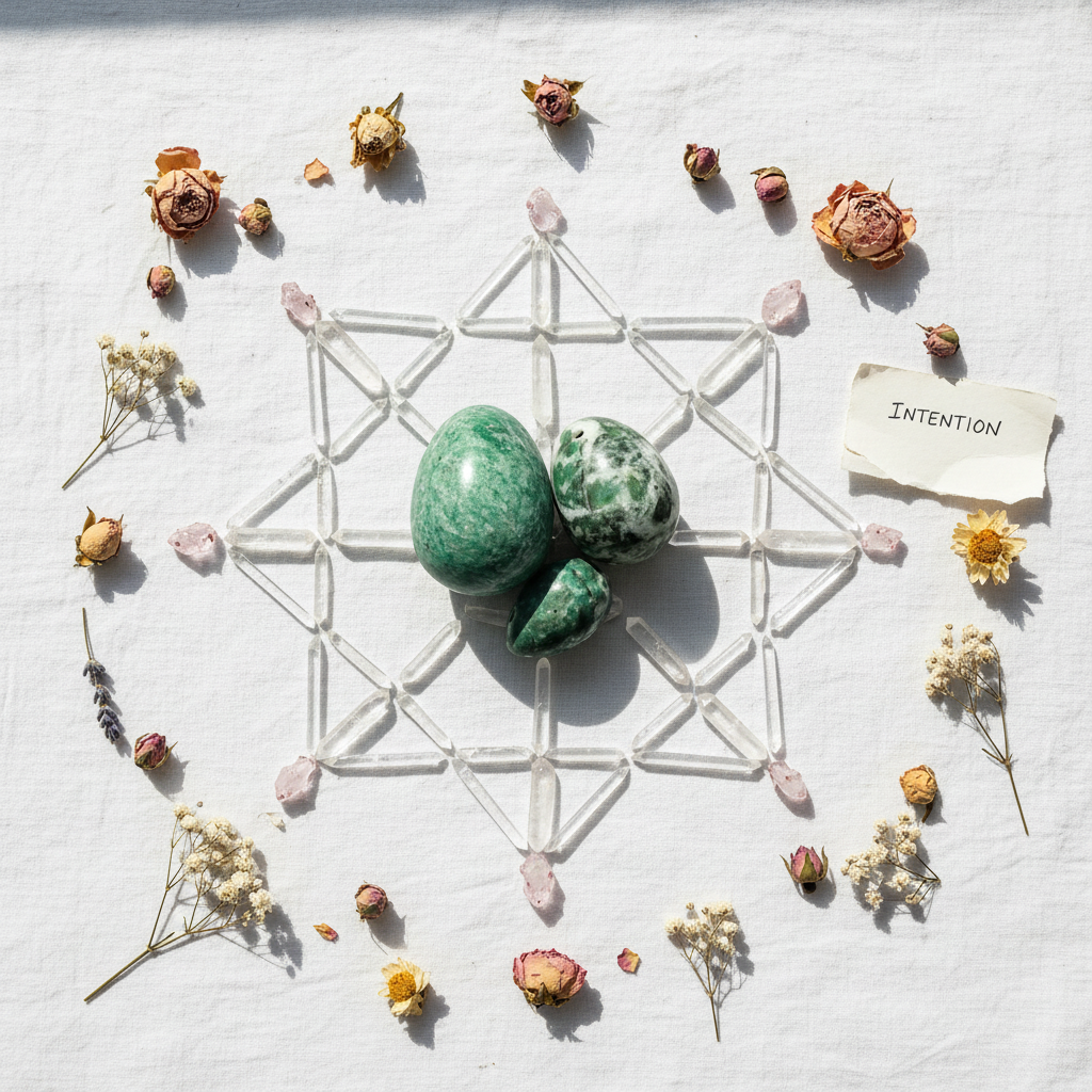 Jade Eggs – Crystal Grid