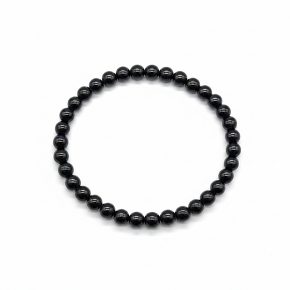 Jet Gemstone Bracelet, 4mm Size
