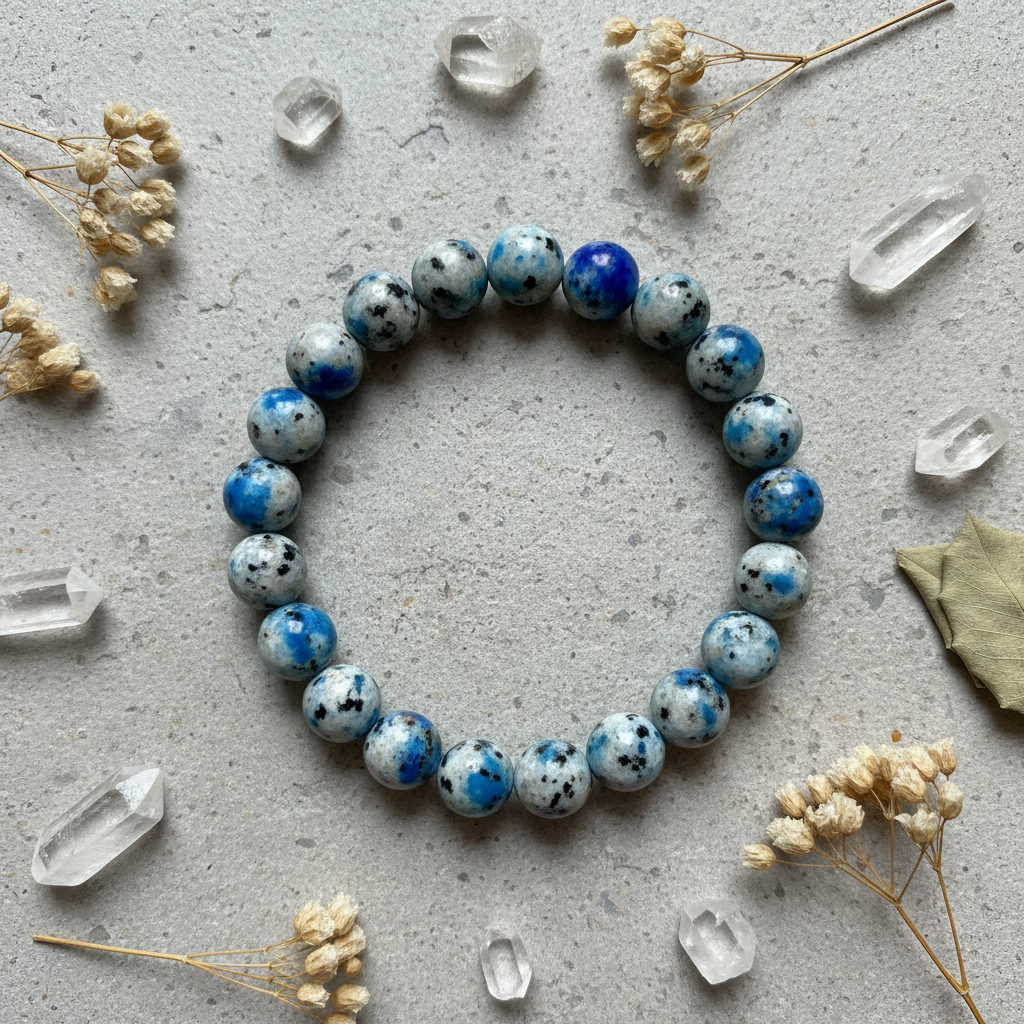K2 Gemstone Bracelet, 8mm Beads, alternate view