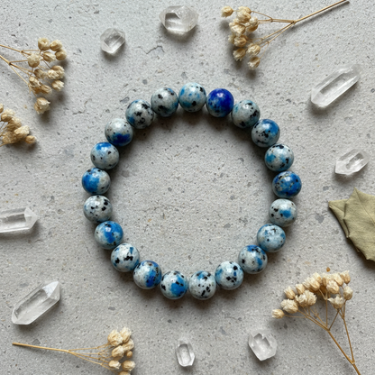 K2 Gemstone Bracelet, 8mm Beads, alternate view