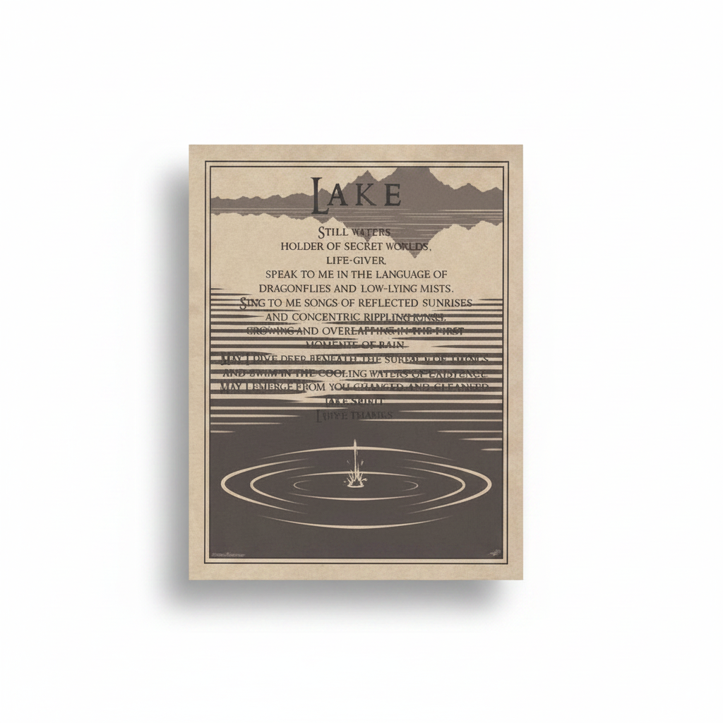 Lake Prayer poster