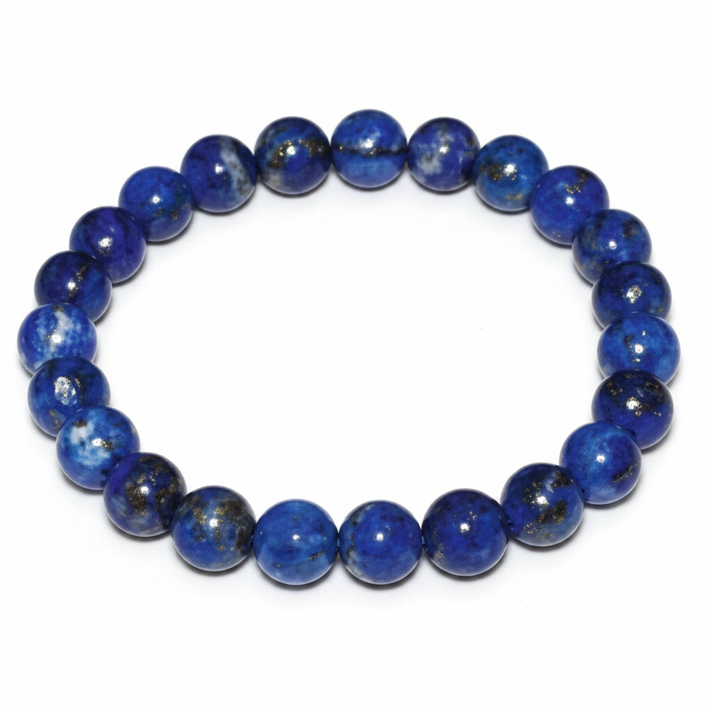 Lapis Lazuli Beaded Bracelet, 8mm