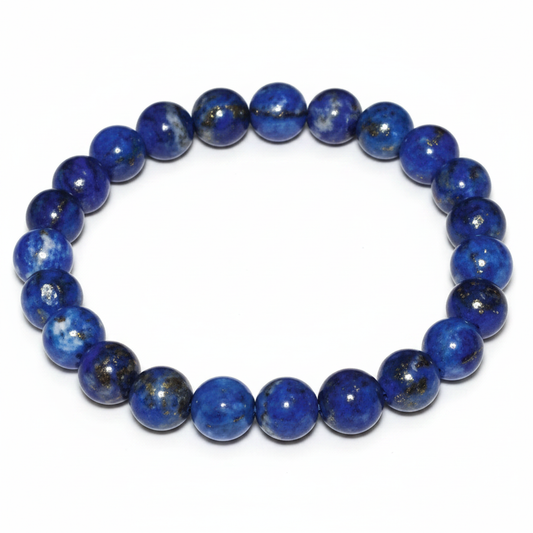 Lapis Lazuli Beaded Bracelet, 8mm