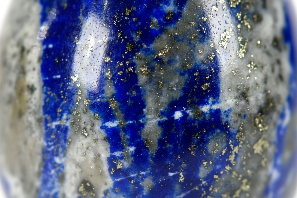 Lapis Lazuli Crystal Egg – Close-Up Detail