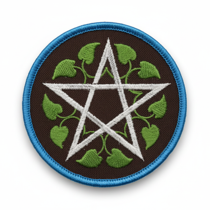 Leafy Pentagram Patch 3"