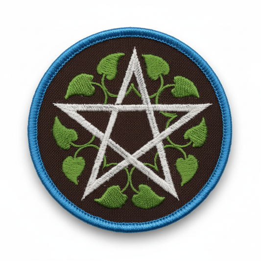 Leafy Pentagram Patch 3"
