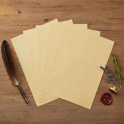 Light Parchment Paper by AzureGreen, 5 Pack (8.5 x 11 in), alternate view