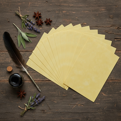 Light Parchment Paper by AzureGreen, Set of 12 (3 x 4 in), alternate view
