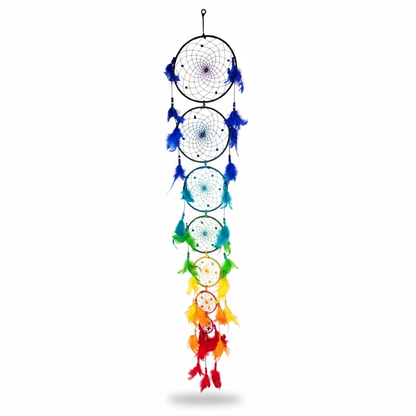 Long Chakra Dreamcatcher, 55 Inches