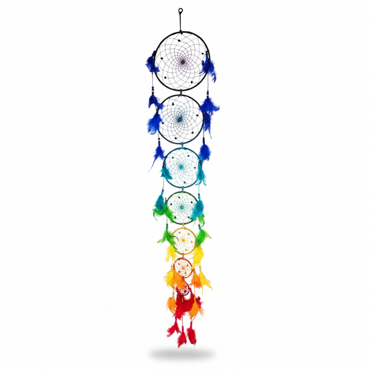 Long Chakra Dreamcatcher, 55 Inches