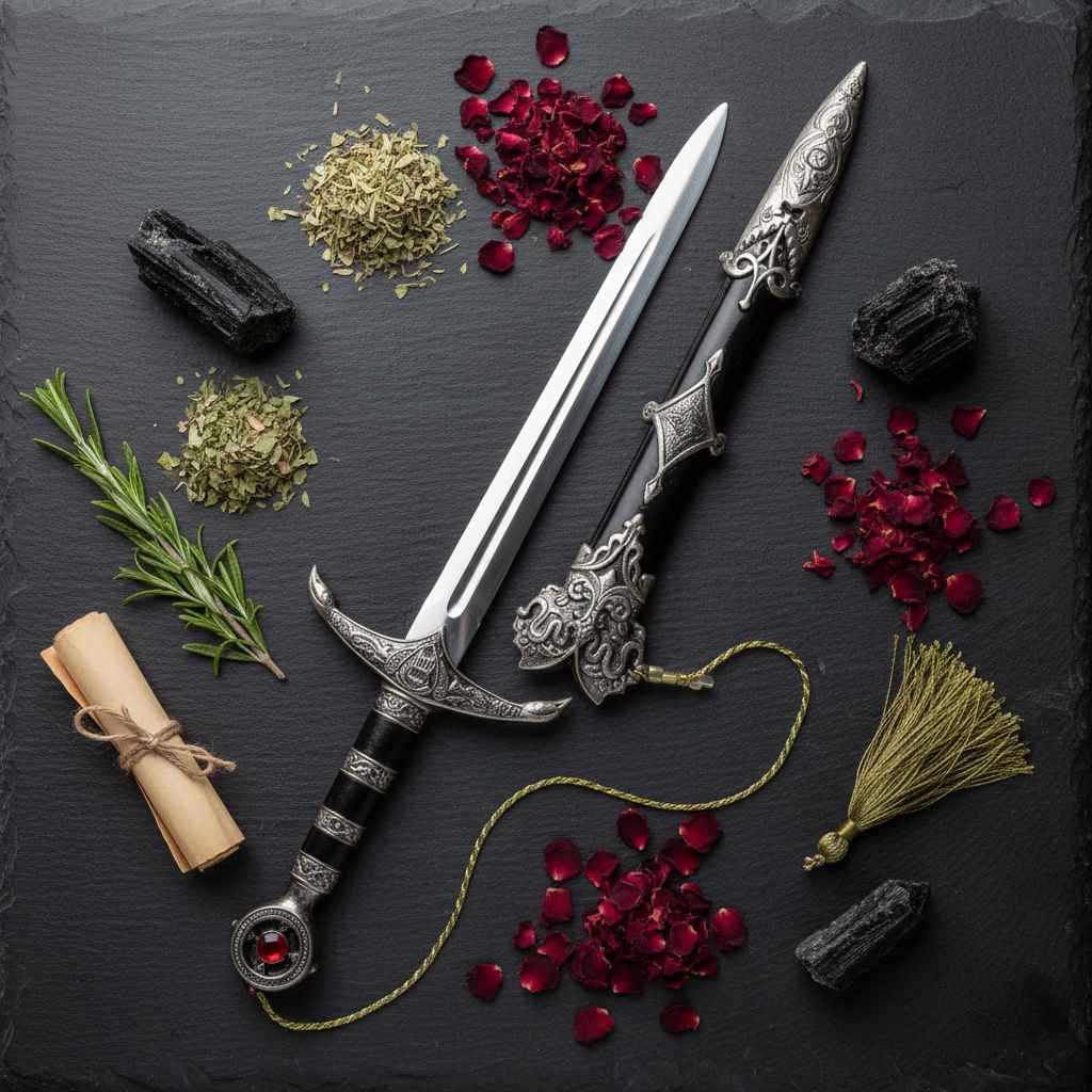 Lord's Sword Athame, 18 Inches, alternate view