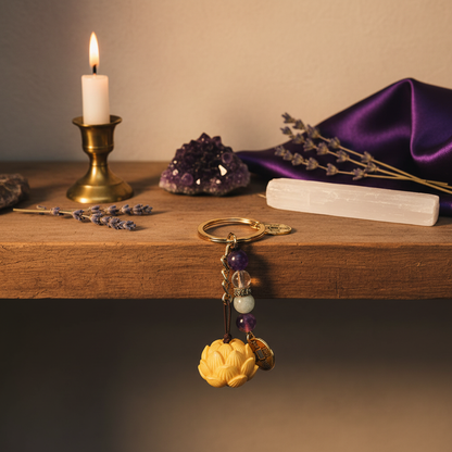 Lotus Keychain, styled on altar