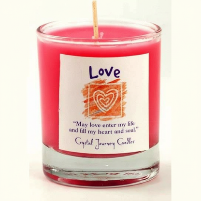 Love Soy Votive Candle, detail view